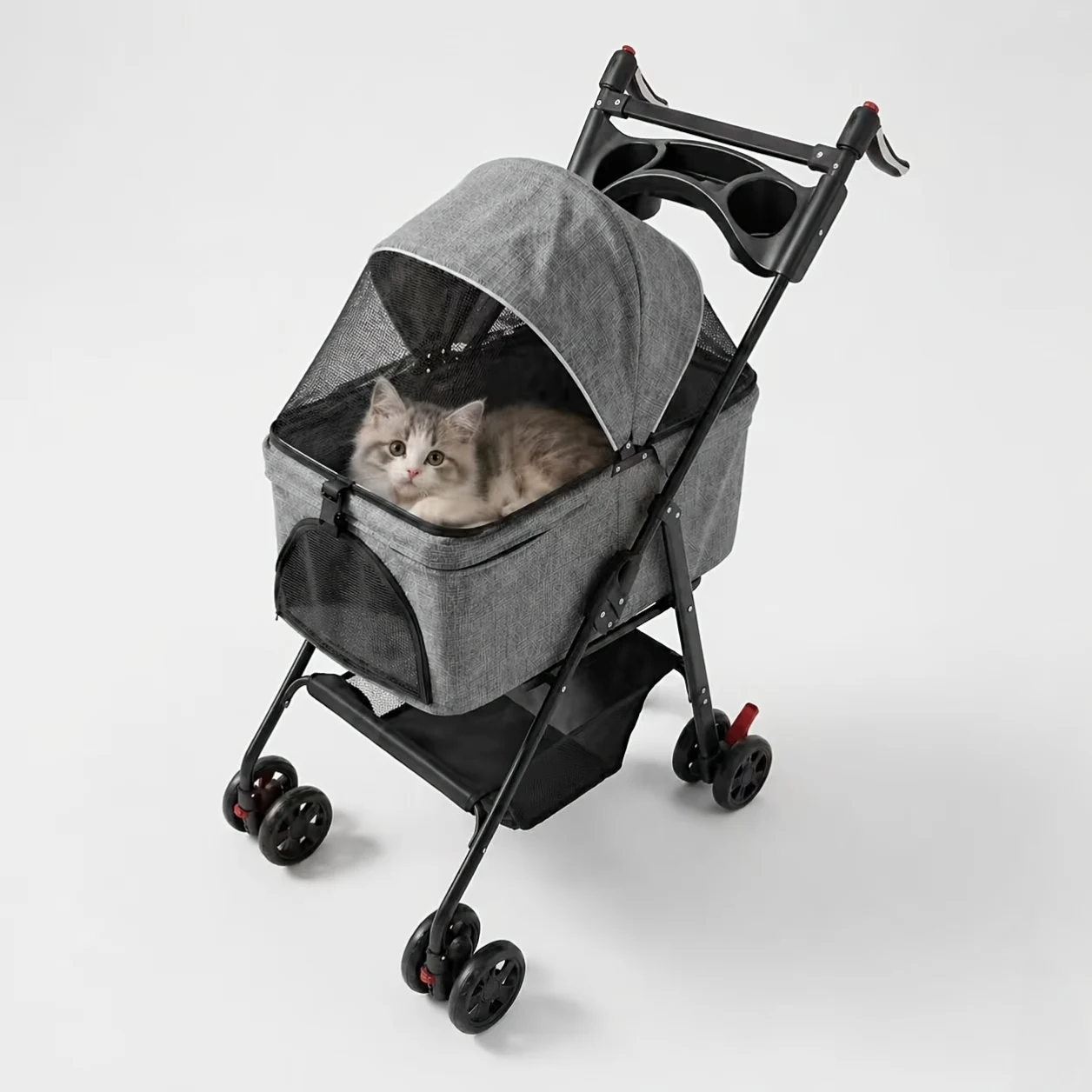 Pet Stroller Dog Stroller with Light Barrier, 2-In-1 Pet Folding Stroller, 4-Wheel Dog/Cat Puppy Stroller, Removable Travel Carrier for Small/Medium Pet Black
Pet Stroller Dog Stroller with Light Barrier, 2-In-1 Pet Folding Stroller, 4-Wheel Dog/Cat Puppy Stroller, Removable Travel Carrier for Small/Medium Pet Black
