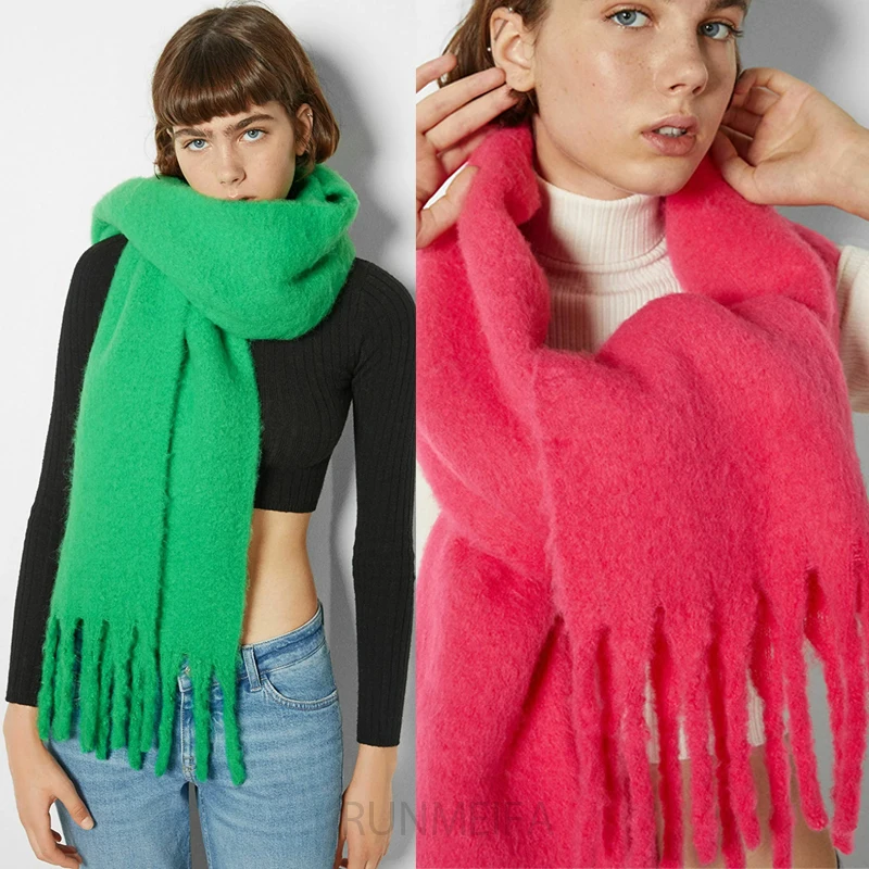 2022 Luxury Cashmere Bright Green Women Solid Scarf Winter Shawl and Wrap Bandana Pashmina Tassel Female Foulard Thick Blanket
2022 Luxury Cashmere Bright Green Women Solid Scarf Winter Shawl and Wrap Bandana Pashmina Tassel Female Foulard Thick Blanket