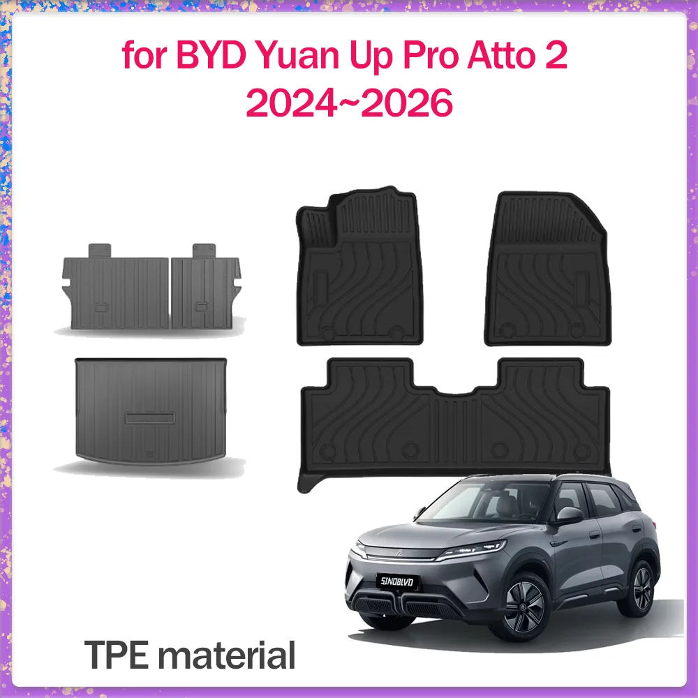 Car Floor Mat for BYD Yuan Up Pro Atto 2 2024~2026 TPE Foot Interior Liner Waterproof Trunk Pad Carpet Custom Rug Accessories
Car Floor Mat for BYD Yuan Up Pro Atto 2 2024~2026 TPE Foot Interior Liner Waterproof Trunk Pad Carpet Custom Rug Accessories