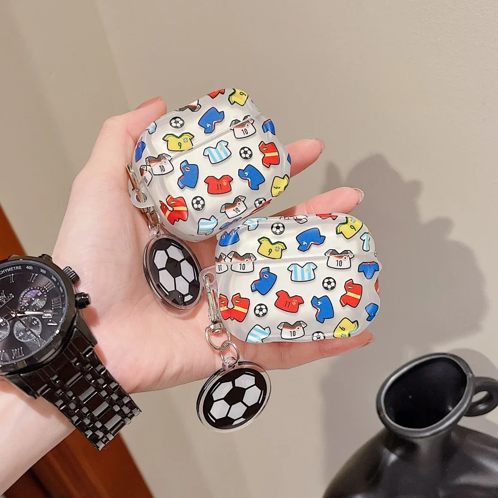 Fashion Cute Jersey Football Pattern Headphone Case Shockproof Cover for Apple Airpods 4 3 2 Airpods Pro3 Pro2 4 Headphone Case
Fashion Cute Jersey Football Pattern Headphone Case Shockproof Cover for Apple Airpods 4 3 2 Airpods Pro3 Pro2 4 Headphone Case
