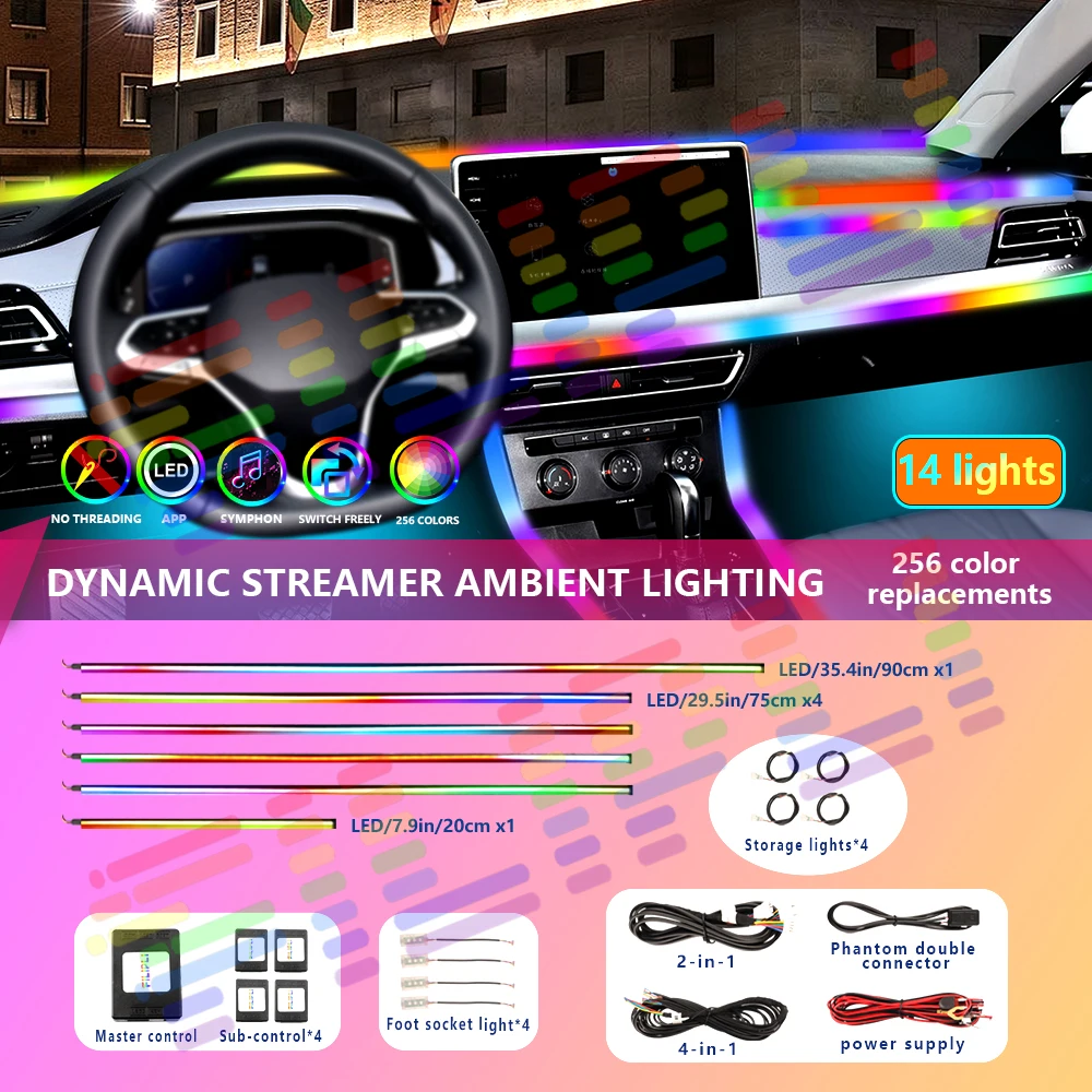 FILIPLI Interior Ambient Lights linterna led recargable Hidden light strip 12V APP control Personalized customization comfort
FILIPLI Interior Ambient Lights linterna led recargable Hidden light strip 12V APP control Personalized customization comfort