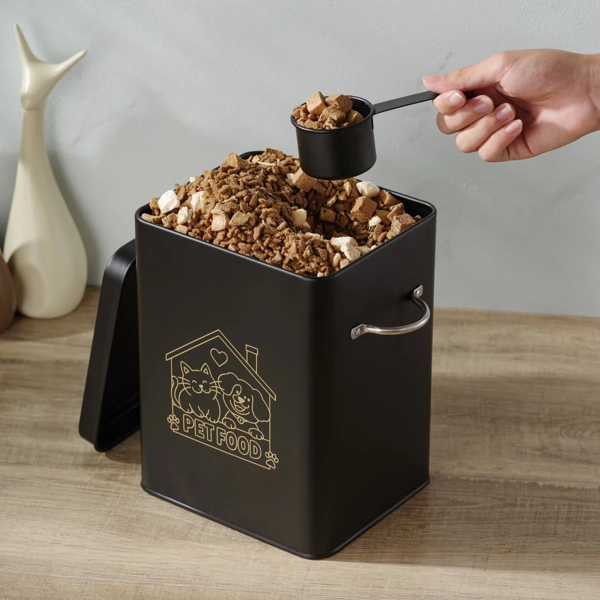 Dog Food Storage Container, Dogs Cat Food Storage Container Tight Fitting Lids Pet Food Storage Bin, Metal Vintage Storage Canis
Dog Food Storage Container, Dogs Cat Food Storage Container Tight Fitting Lids Pet Food Storage Bin, Metal Vintage Storage Canis