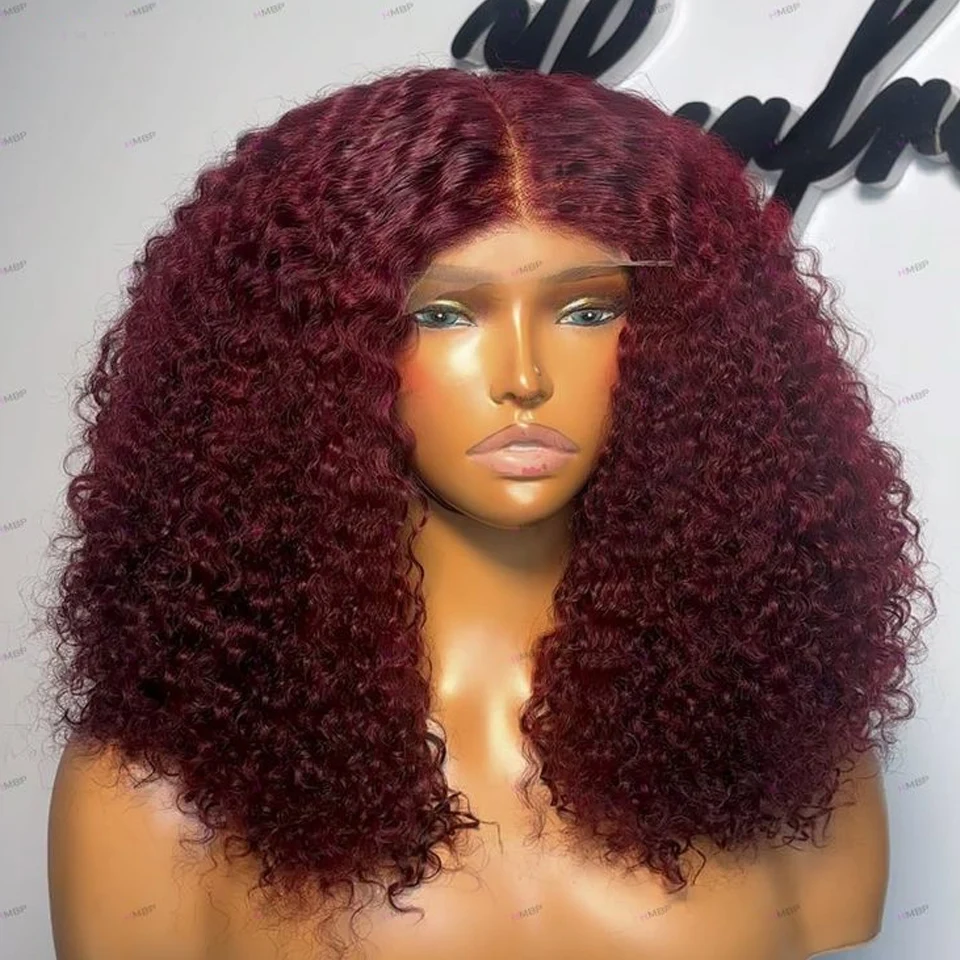 250% Density Burgundy 13x4 Lace Front Short Bob Wigs Color Deep Wave 100% Human Hair Lace Wigs Red #99J Curly Bob Wigs For Women
250% Density Burgundy 13x4 Lace Front Short Bob Wigs Color Deep Wave 100% Human Hair Lace Wigs Red #99J Curly Bob Wigs For Women