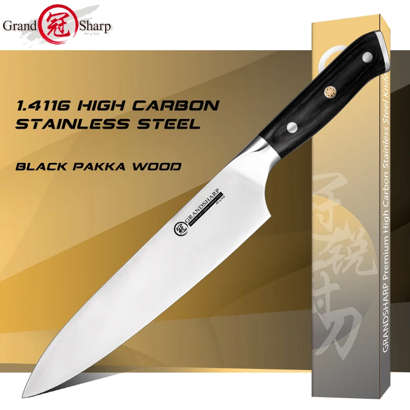 Chef Knife 1.4116 German High Carbon Stainless Steel Professional Kitchen Knives High Hardness Cutting Cooking Tools Dining
Chef Knife 1.4116 German High Carbon Stainless Steel Professional Kitchen Knives High Hardness Cutting Cooking Tools Dining