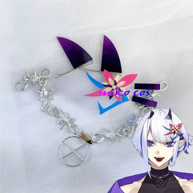 Hololive Vtuber Whale Taylor Cosplay Devil's Horn Headdress Necklace Hairpin Cosplay Accessory
Hololive Vtuber Whale Taylor Cosplay Devil's Horn Headdress Necklace Hairpin Cosplay Accessory