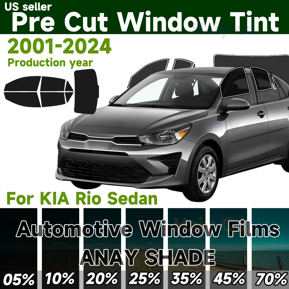 Precut Windows Tint Car for Kia Rio Sedan 2001-2024 Auto Sun Uv Blocking Heat 2Ply Window Anti Shatter Protector Privacy Films
Precut Windows Tint Car for Kia Rio Sedan 2001-2024 Auto Sun Uv Blocking Heat 2Ply Window Anti Shatter Protector Privacy Films
