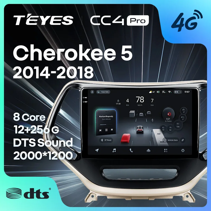 TEYES CC4 PRO For Jeep Cherokee 5 KL 2014 - 2018 CarPlay Radio Multimedia Stereo Car play Android Auto 2DIN Autoradio
TEYES CC4 PRO For Jeep Cherokee 5 KL 2014 - 2018 CarPlay Radio Multimedia Stereo Car play Android Auto 2DIN Autoradio