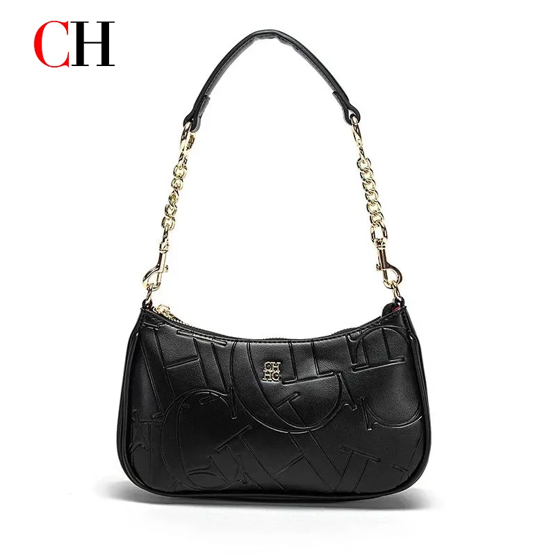 CH Luxury Monogram Embossed Underarm Bag For Women Chain Sling Baguette Bag Vintage Zipper Closure Daily Shoulder Handbag
CH Luxury Monogram Embossed Underarm Bag For Women Chain Sling Baguette Bag Vintage Zipper Closure Daily Shoulder Handbag