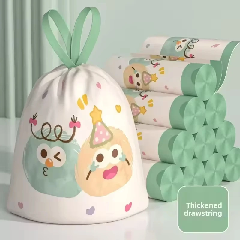 Thickened Portable Flower Scented Drawstring Design Trash Bags High-Density Polyethylene Large Size for Home & Office
Thickened Portable Flower Scented Drawstring Design Trash Bags High-Density Polyethylene Large Size for Home & Office