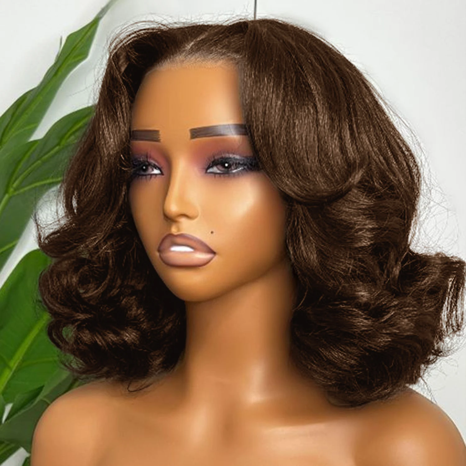 Chocolate Brown Body Wave Short Bob Wigs 13x4 Lace Frontal Wigs 100% Human Hair Loose Wave Bob Wigs With Baby Hair For Women
Chocolate Brown Body Wave Short Bob Wigs 13x4 Lace Frontal Wigs 100% Human Hair Loose Wave Bob Wigs With Baby Hair For Women