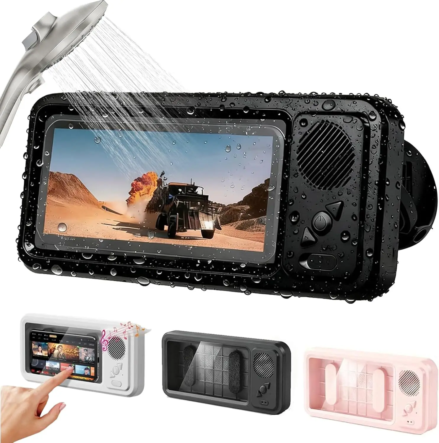 Waterproof Shower Phone Holder, 360° Rotating Wall Mount Case, Hands-Free Bathroom Phone Stand for Smartphones, Touch Screen Sup
Waterproof Shower Phone Holder, 360° Rotating Wall Mount Case, Hands-Free Bathroom Phone Stand for Smartphones, Touch Screen Sup