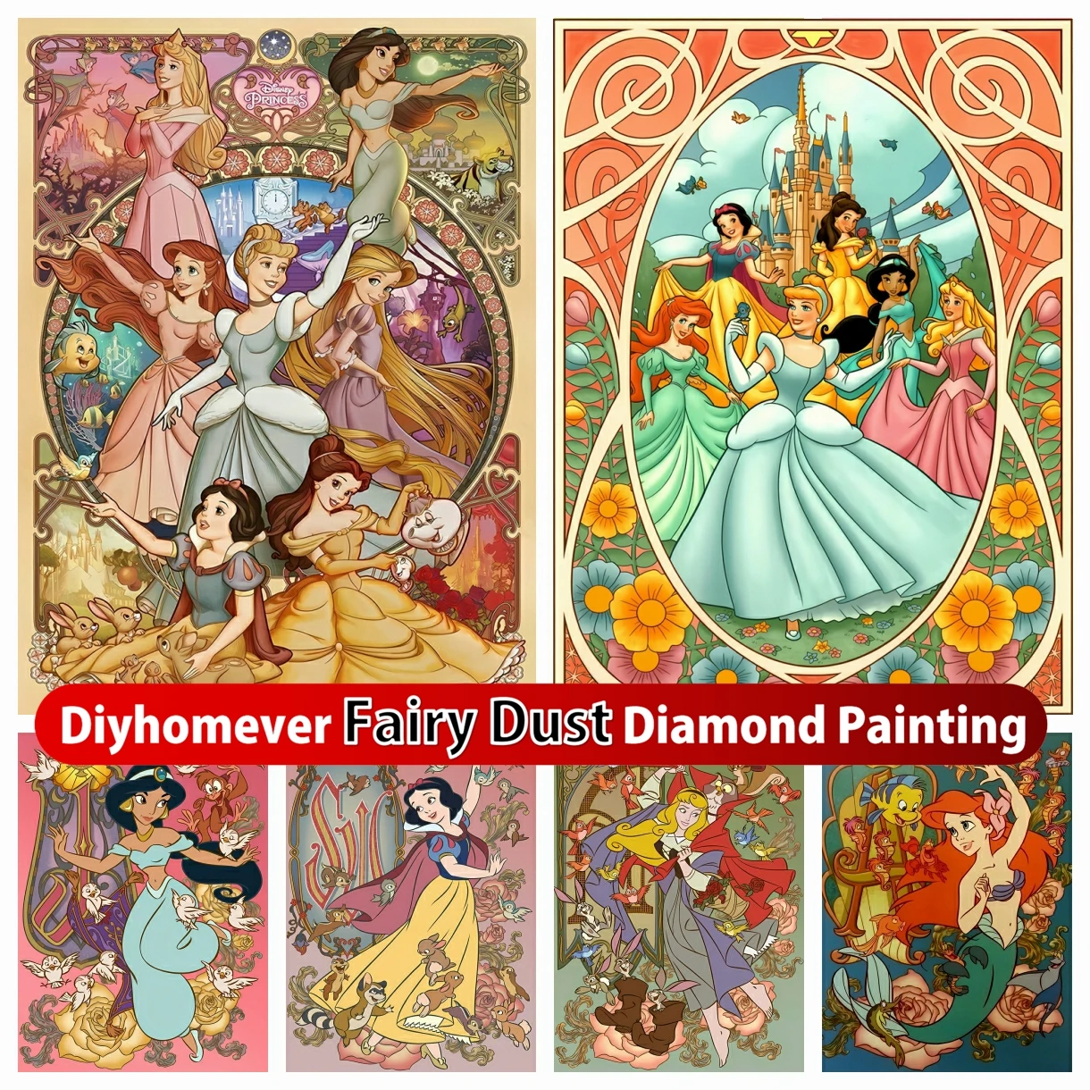 Disney Princess 5D DIY Fairy Dust Diamond Painting Mosaic Embroidery Cartoon Cross Stitch Picture Home Decor Children's Gifts
Disney Princess 5D DIY Fairy Dust Diamond Painting Mosaic Embroidery Cartoon Cross Stitch Picture Home Decor Children's Gifts