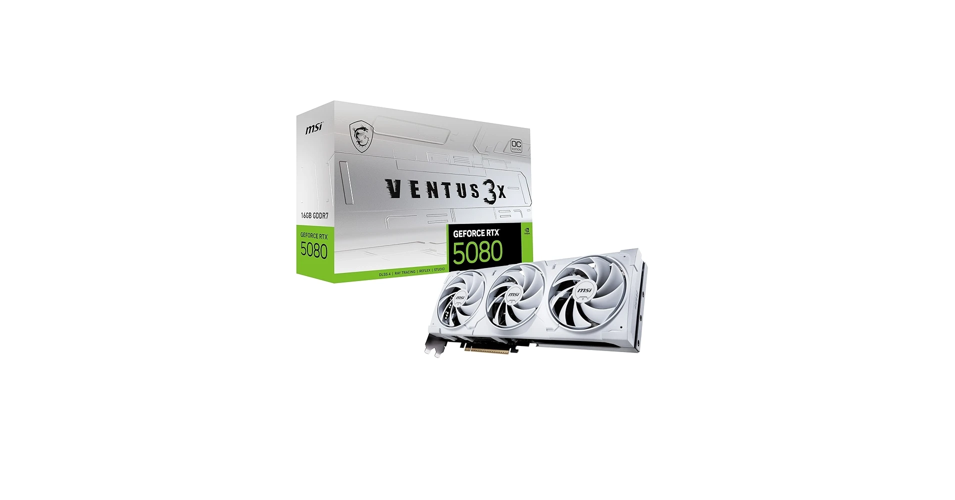 BEST SELLING NEW msi Gaming RTX 5080 16G Ventus 3X OC White Graphics Card (16GB GDDR7, 256-bit, Extreme Clock TBD MHz, DisplayPort x 3 2.1a,
BEST SELLING NEW msi Gaming RTX 5080 16G Ventus 3X OC White Graphics Card (16GB GDDR7, 256-bit, Extreme Clock TBD MHz, DisplayPort x 3 2.1a,