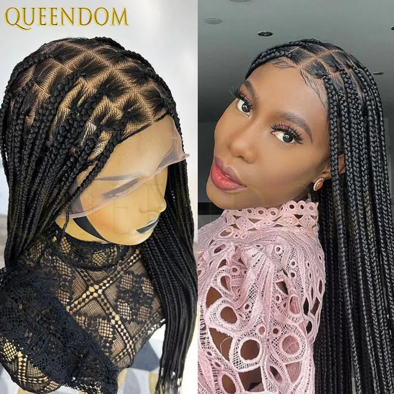 36 Inch Synthetic Long Straight Cornrow Braided Wig for Black Women Burgundy Full Lace Knotless Box Faux Locs Wig African
36 Inch Synthetic Long Straight Cornrow Braided Wig for Black Women Burgundy Full Lace Knotless Box Faux Locs Wig African