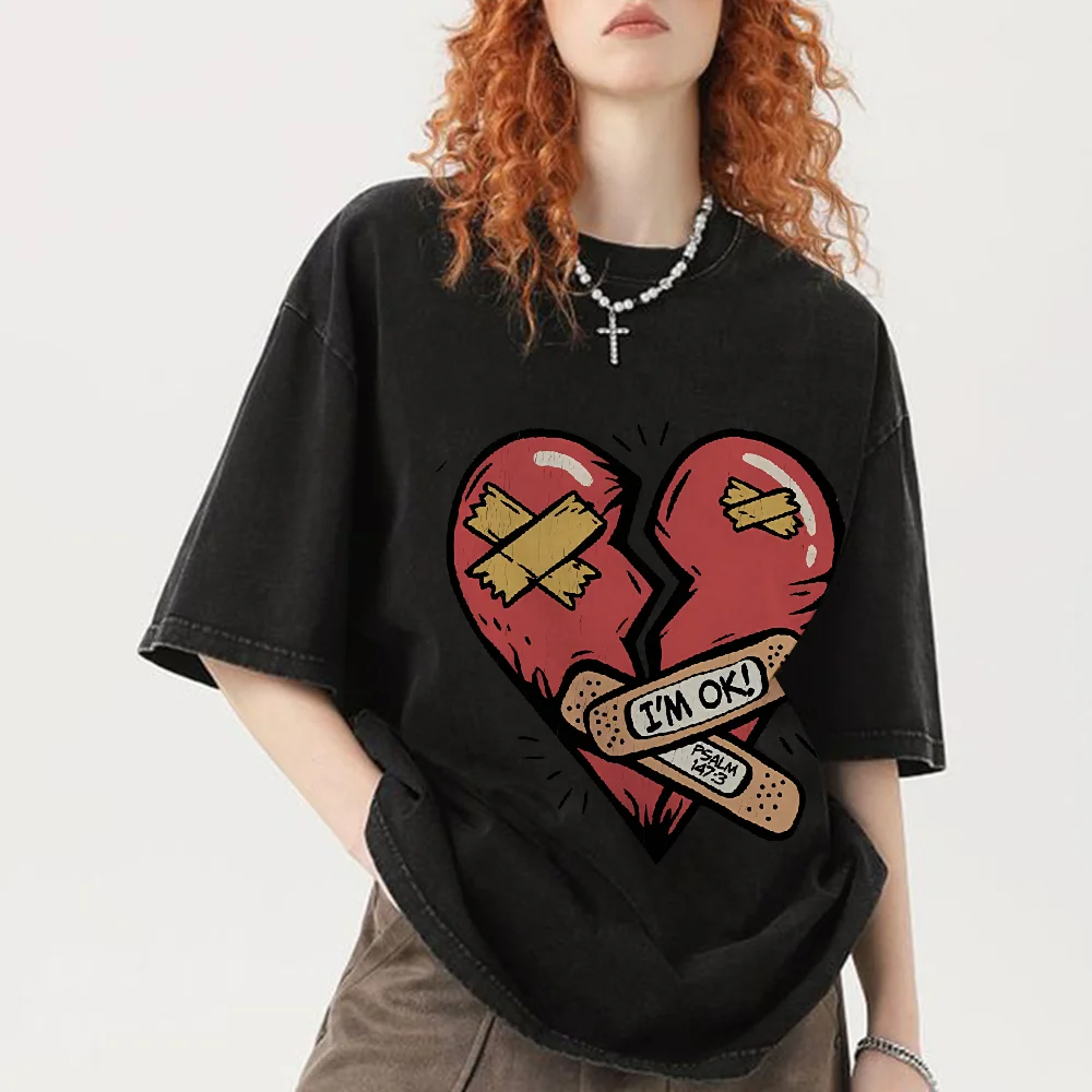 Y2K WashedDistressed Printed Pure Cotton Short Sleeve Breathable And Comfortable Men's And Women's Short Sleeve T-Shirt Summer
Y2K WashedDistressed Printed Pure Cotton Short Sleeve Breathable And Comfortable Men's And Women's Short Sleeve T-Shirt Summer