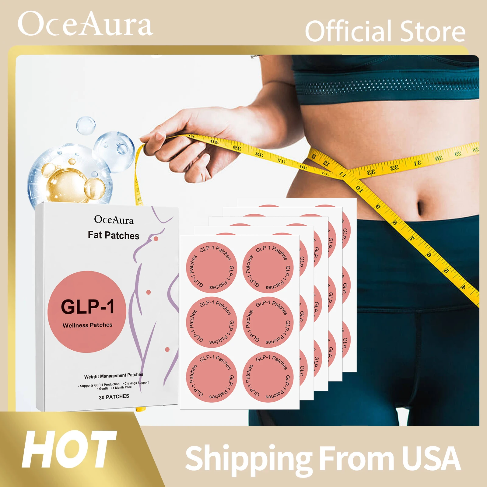 GLP-1 Body Care Patches Firming Tightening Skin Belly Slim Weight Loss Fat Burning Improve Metabolism Appetite Body Shape Patch
GLP-1 Body Care Patches Firming Tightening Skin Belly Slim Weight Loss Fat Burning Improve Metabolism Appetite Body Shape Patch