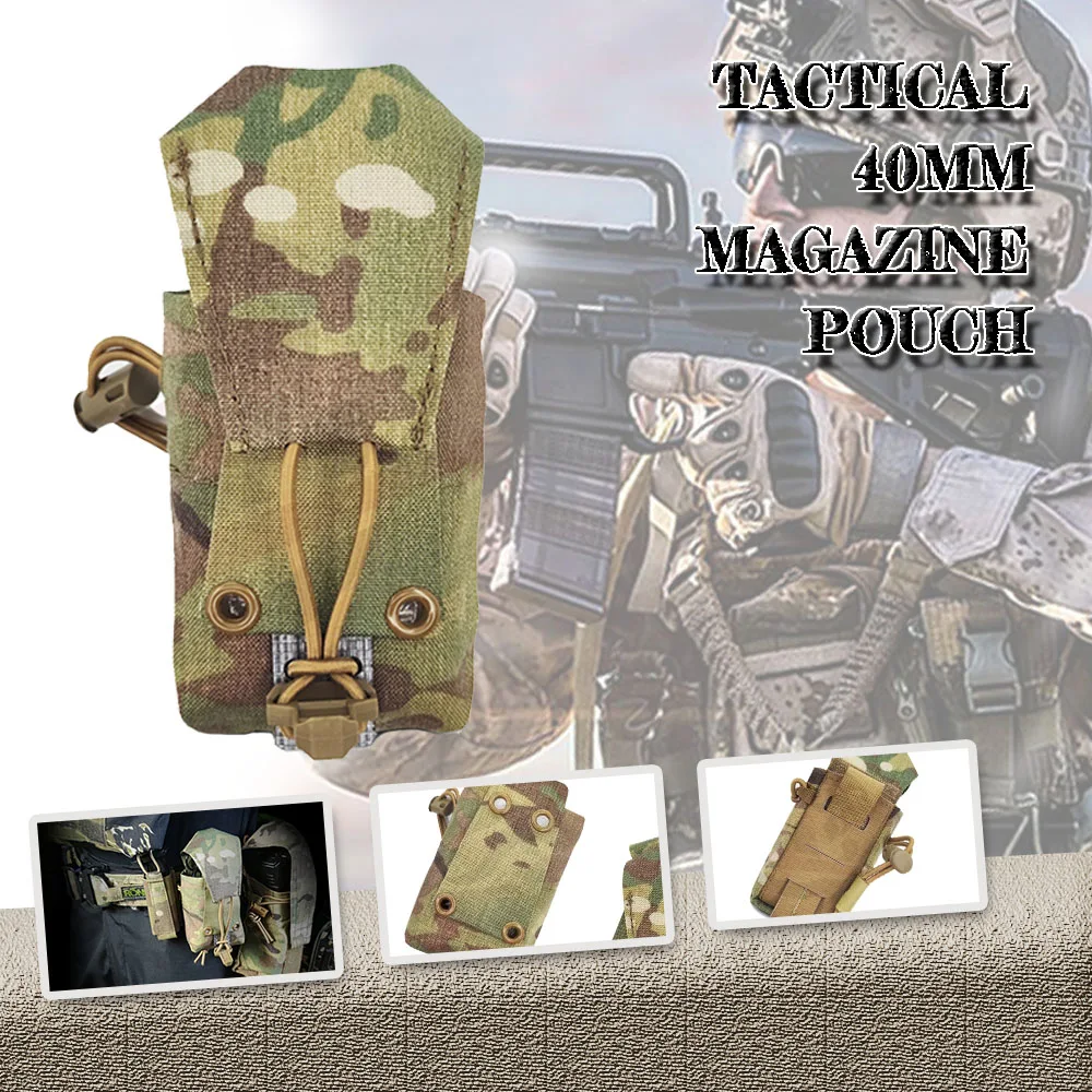 Tactical 40mm Magazine Pouch Smoke Grenade Bag Airsoft Molle Mag Pouch Function Hunting Shooting Grenade Sundries Bag Gear 
Tactical 40mm Magazine Pouch Smoke Grenade Bag Airsoft Molle Mag Pouch Function Hunting Shooting Grenade Sundries Bag Gear