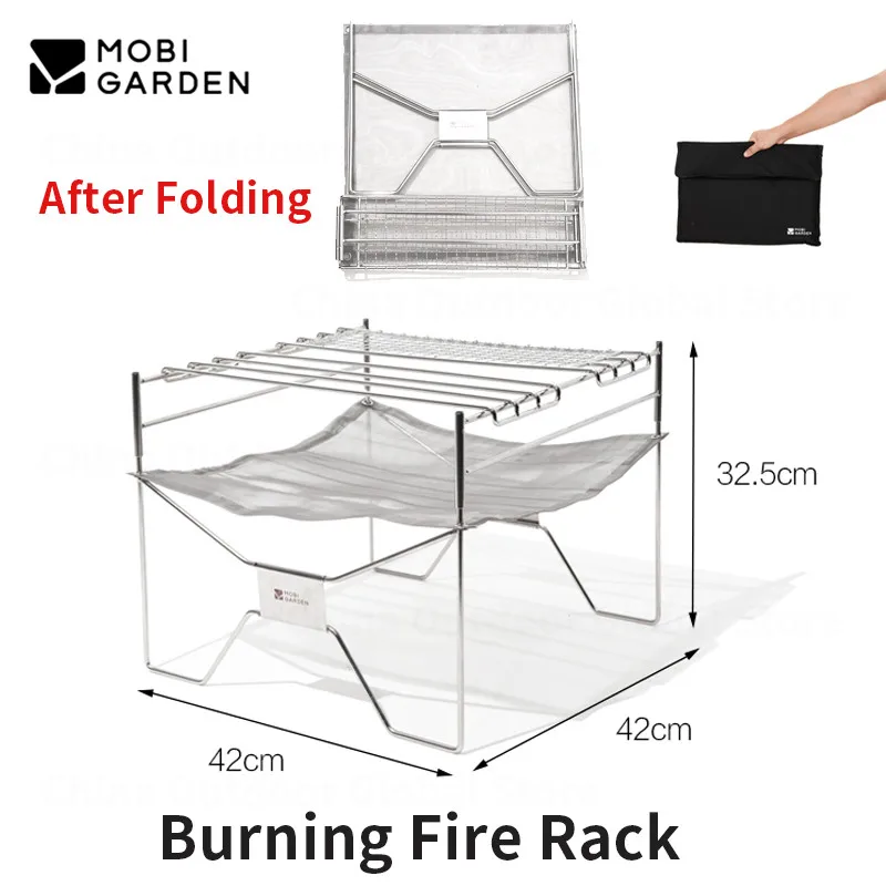 MOBI GARDEN Stainless Steel Fire Rack Outdoor Portable BBQ Grill Folding Splice Bonfire Frame Keep Warm Multifunctional Shelf
MOBI GARDEN Stainless Steel Fire Rack Outdoor Portable BBQ Grill Folding Splice Bonfire Frame Keep Warm Multifunctional Shelf