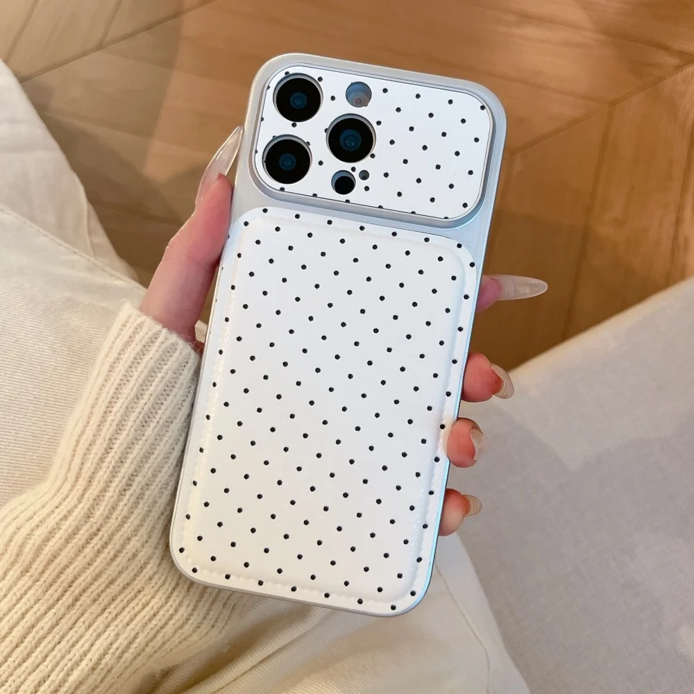 Simple polka dot cute pony Band-Aid holder phone case for iPhone 17 16 ProMax 14 15Pro fundas Korean INS fashion new shock-proof
Simple polka dot cute pony Band-Aid holder phone case for iPhone 17 16 ProMax 14 15Pro fundas Korean INS fashion new shock-proof