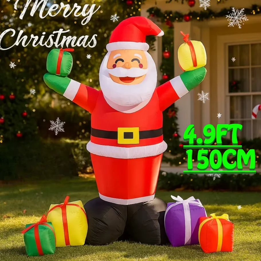 Рождественские надувные Санта-Рождественские украшения, гигантский реквизит для фотосессии с подарочной сумкой, декор для двора для балкона, вечеринки, сада, двора
Рождественские надувные Санта-Рождественские украшения, гигантский реквизит для фотосессии с подарочной сумкой, декор для двора для балкона, вечеринки, сада, двора