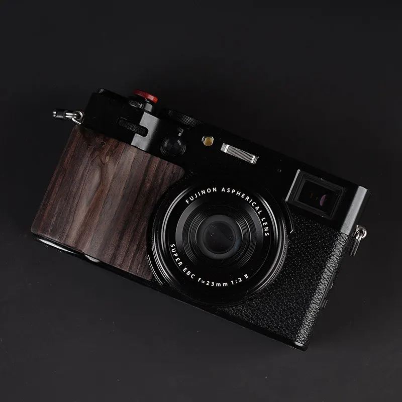 Solid Wood Handle Ebony Walnut Enhances Protective Grip Handle For FUJIFILM X100VI Resistance, Lightweight and Portable
Solid Wood Handle Ebony Walnut Enhances Protective Grip Handle For FUJIFILM X100VI Resistance, Lightweight and Portable