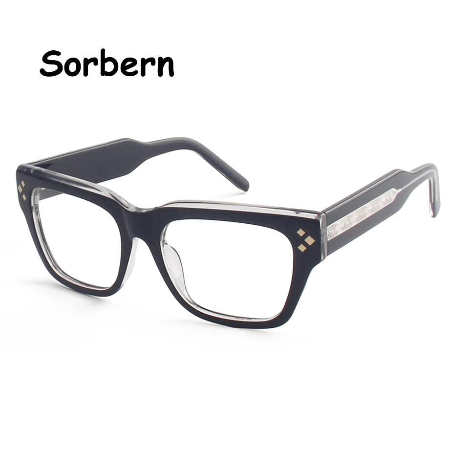 Trendy Rivet Eyewear Oversized Acetate Square Eyeglasses Frame For Women Spectacles Frames Man Brand Designer Oculos De Grau
Trendy Rivet Eyewear Oversized Acetate Square Eyeglasses Frame For Women Spectacles Frames Man Brand Designer Oculos De Grau