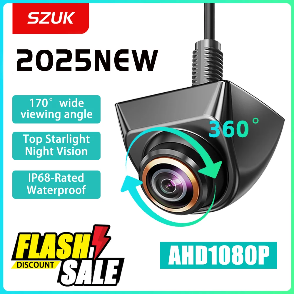 New 1080P Car Rear View Camera 170° Wide Angle Adjustable Anti-Interference Night Vision Waterproof Auto Parking Backup Camera
New 1080P Car Rear View Camera 170° Wide Angle Adjustable Anti-Interference Night Vision Waterproof Auto Parking Backup Camera