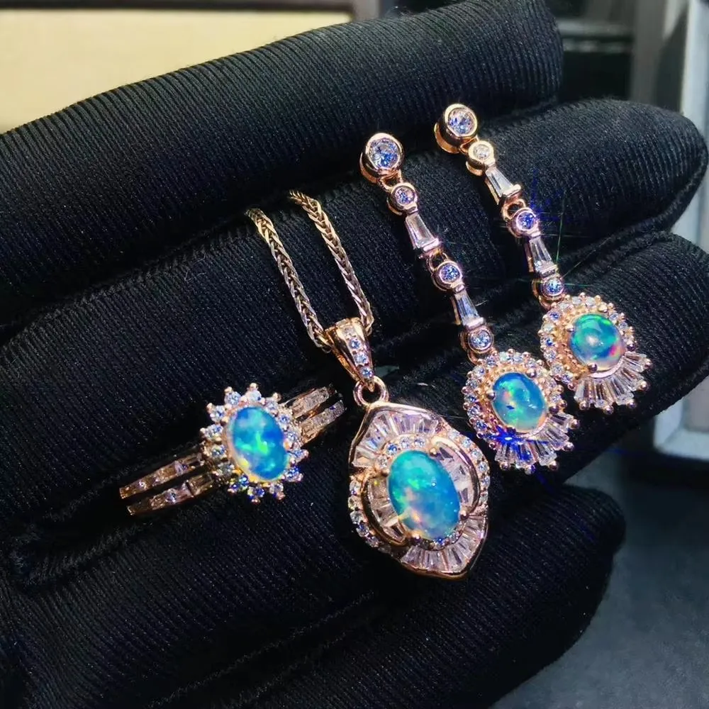 KJJEAXCMY fine jewelry natural opal 925 sterling silver women pendant necklace ring earrings set Friends, Party, Birthday Gift
KJJEAXCMY fine jewelry natural opal 925 sterling silver women pendant necklace ring earrings set Friends, Party, Birthday Gift