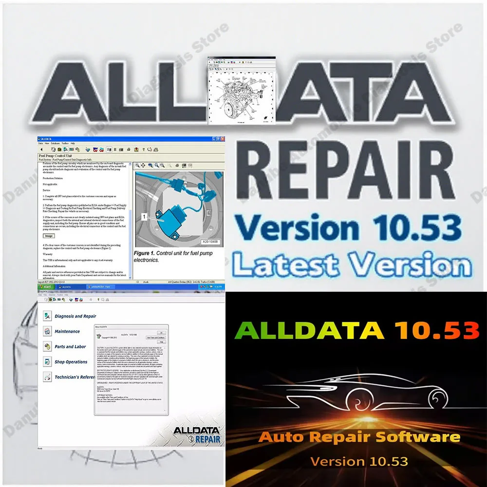 Newest Alldata 10.53 Auto Car Repair Software Support Wiring and AllData Diagnostic Tool for European models with Unlimited Key 
Newest Alldata 10.53 Auto Car Repair Software Support Wiring and AllData Diagnostic Tool for European models with Unlimited Key