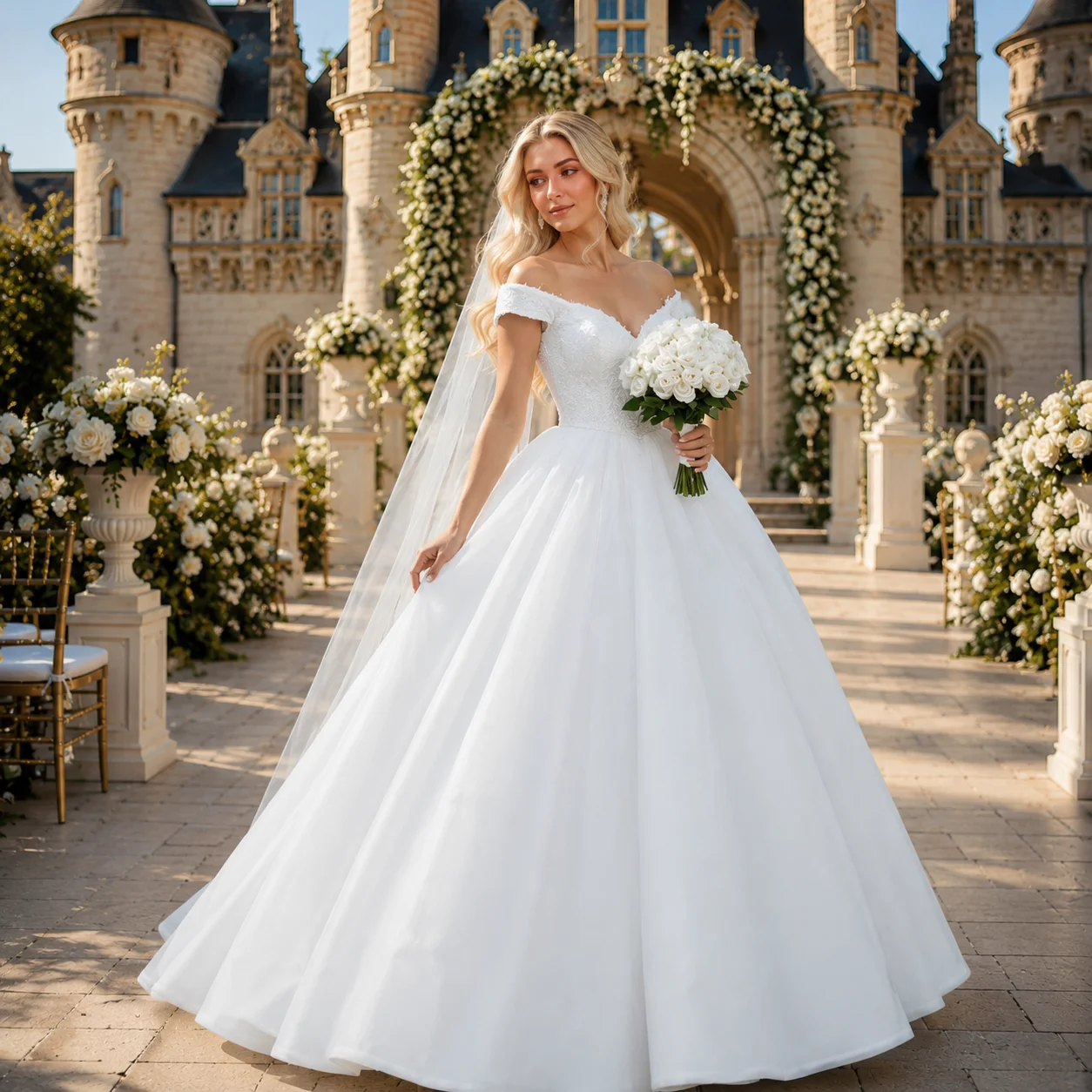 Msikoods Customized Beading Wedding Dresses 2026 Off Shoulder Ball Gown Illusion Bridal Gown Princess Brides Wedding Dress
Msikoods Customized Beading Wedding Dresses 2026 Off Shoulder Ball Gown Illusion Bridal Gown Princess Brides Wedding Dress