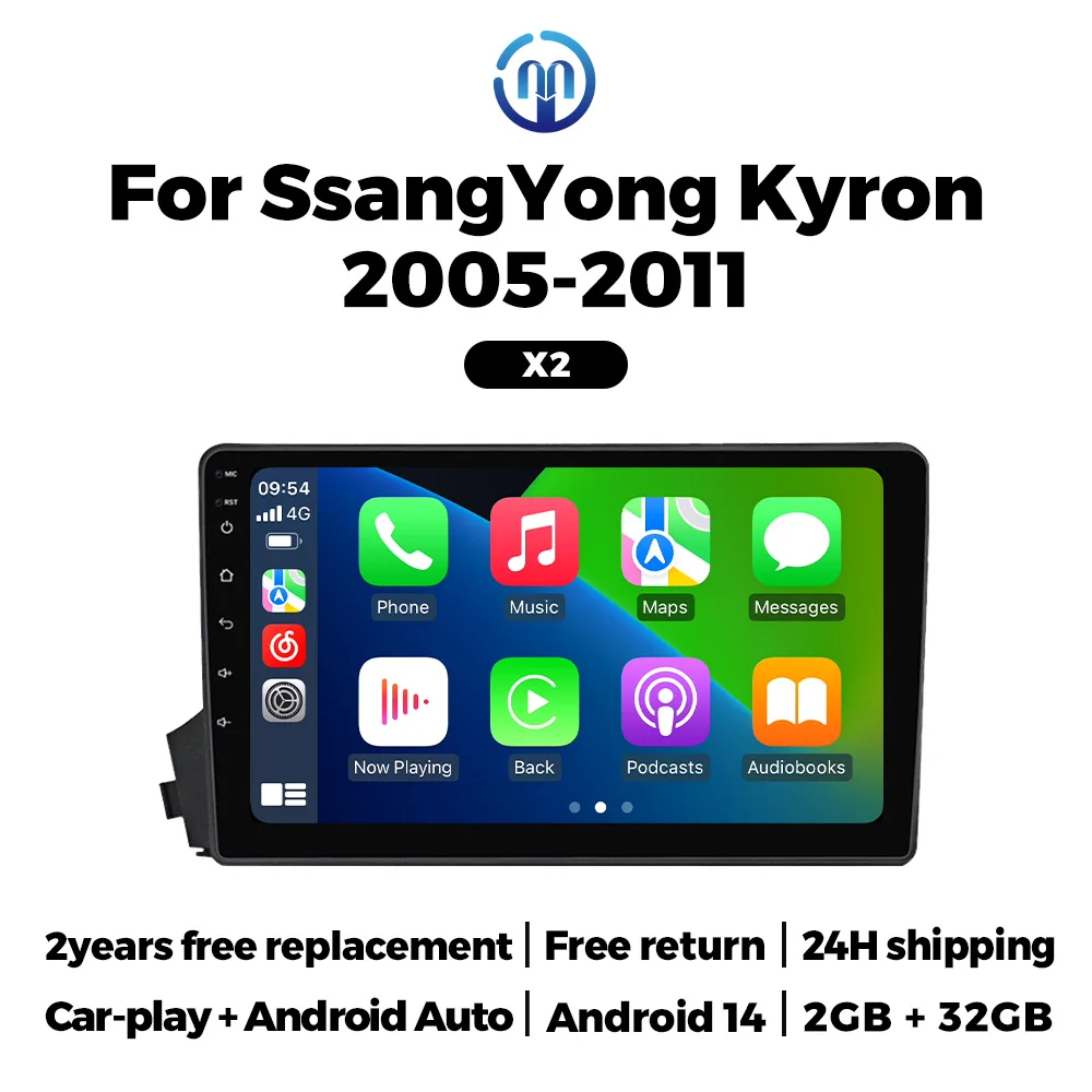MEKEDE 24h Shipping Car Stereo For SSangyong Actyon Kyron 2005-2011 Auto Radio Multimedia Video Player BT WIFI Carplay 9" GPS
MEKEDE 24h Shipping Car Stereo For SSangyong Actyon Kyron 2005-2011 Auto Radio Multimedia Video Player BT WIFI Carplay 9" GPS