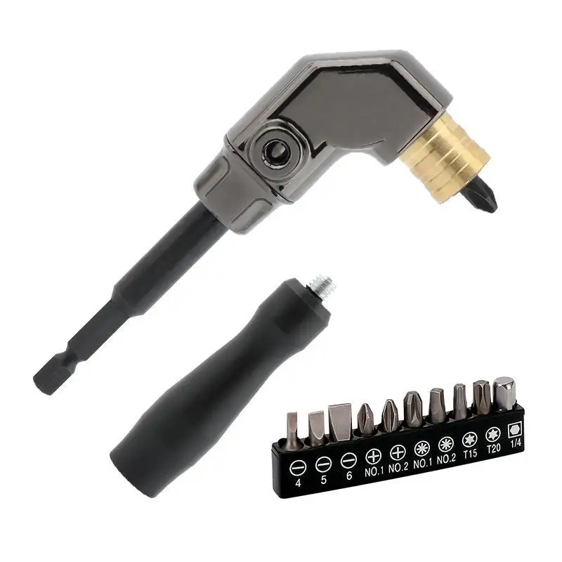 Detachable 90 Degree Screwdriver Right Angle Drill Attachment DIY Socket Adapter For Use with Cordless Drill and Impact Driver
Detachable 90 Degree Screwdriver Right Angle Drill Attachment DIY Socket Adapter For Use with Cordless Drill and Impact Driver