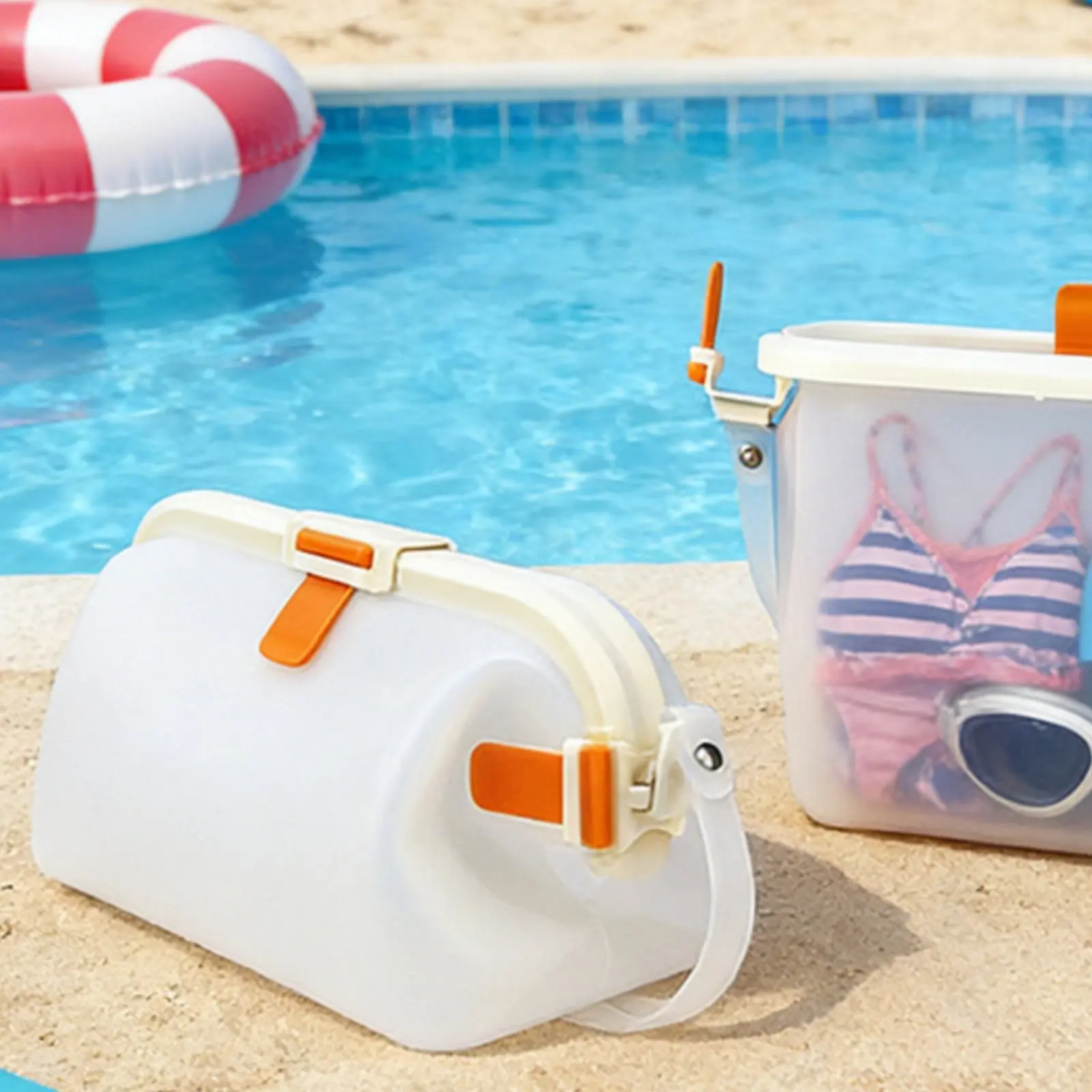 Foldable Swim Storage Bag Resistant Waterproof Silicone Bag Pool Tote Washable Travel Gear Lightweight for Outdoor, Beach
Foldable Swim Storage Bag Resistant Waterproof Silicone Bag Pool Tote Washable Travel Gear Lightweight for Outdoor, Beach