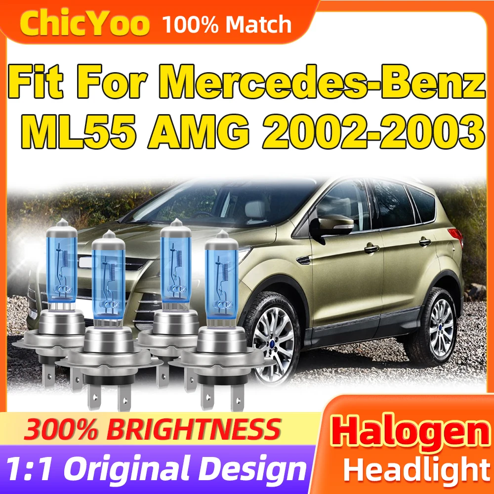 Fit For Mercedes-Benz ML55 AMG 2002 2003 24000LM Car Halogen Bulbs 200W Turbo Auto Lamps 12V 6000K Super Bright Xenon Lights
Fit For Mercedes-Benz ML55 AMG 2002 2003 24000LM Car Halogen Bulbs 200W Turbo Auto Lamps 12V 6000K Super Bright Xenon Lights