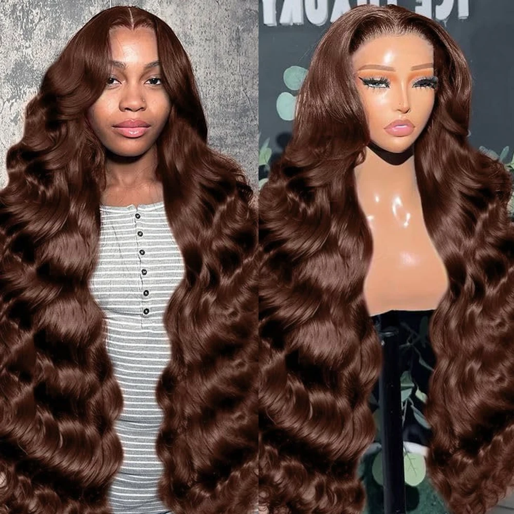 13x4 13X6 HD Synthetic Lace Front Wig for Women Chocolate Brown Body Wave Wigs Pre-plucked Heat Resistant Hair Daily Party Use
13x4 13X6 HD Synthetic Lace Front Wig for Women Chocolate Brown Body Wave Wigs Pre-plucked Heat Resistant Hair Daily Party Use