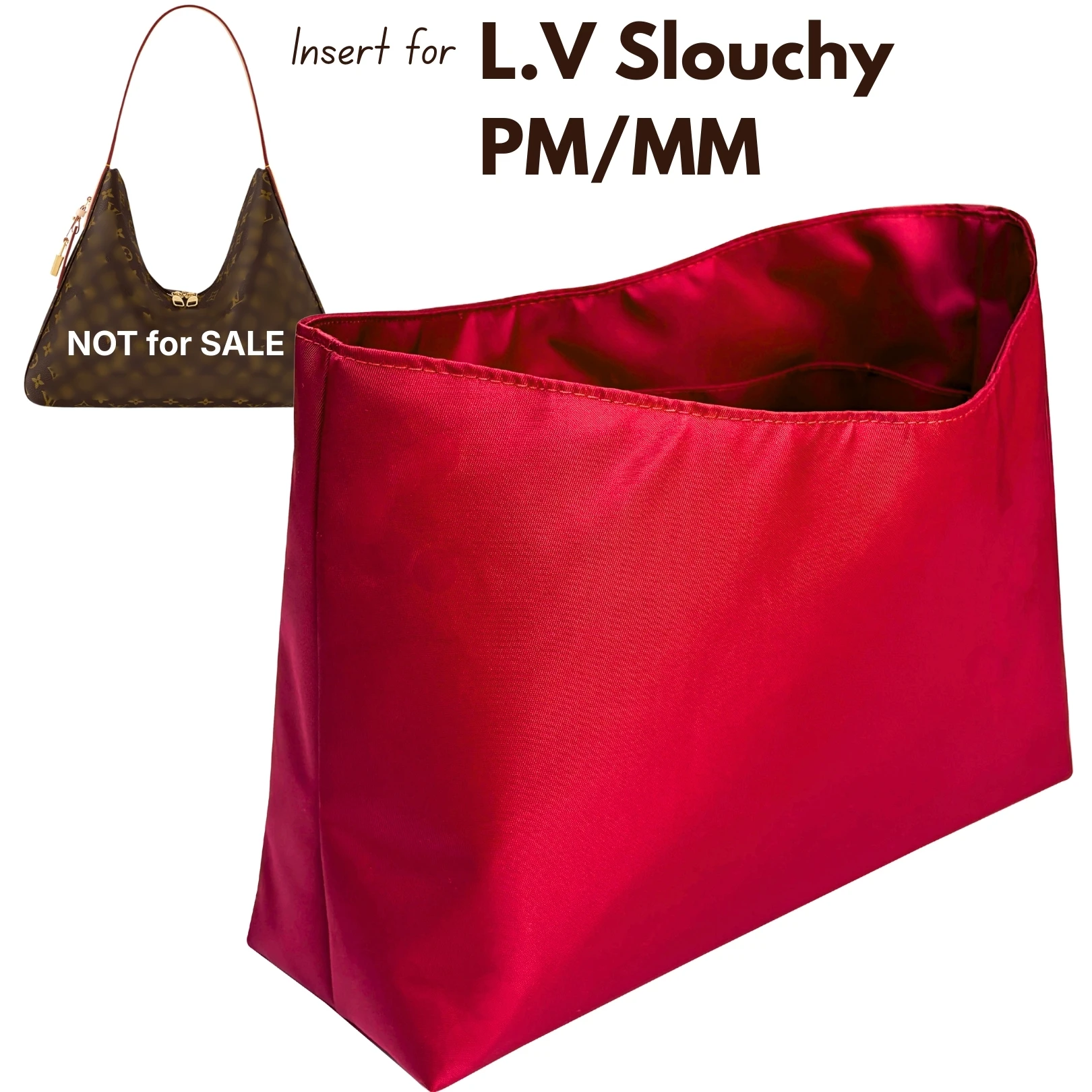 Silk Insert for L.V Slouchy PM/MM Bag, Tote Hobo Organizer Satin Purse Insert, Shopping Bag Liner with Zip Pocket Base Shaper
Silk Insert for L.V Slouchy PM/MM Bag, Tote Hobo Organizer Satin Purse Insert, Shopping Bag Liner with Zip Pocket Base Shaper