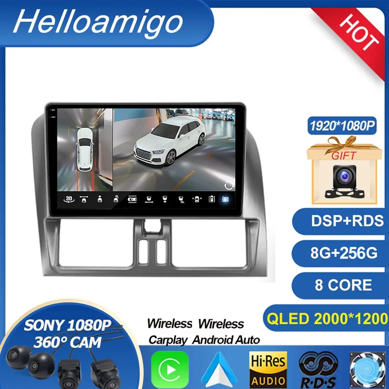 Автомобильный радиоприемник для Volvo XC60 2007 2010 2013 2014 2017 беспроводной CarPlay Android 13 автомобильный радиоприемник мультимедийный GPS Din Авторадио Навигация
Автомобильный радиоприемник для Volvo XC60 2007 2010 2013 2014 2017 беспроводной CarPlay Android 13 автомобильный радиоприемник мультимедийный GPS Din Авторадио Навигация