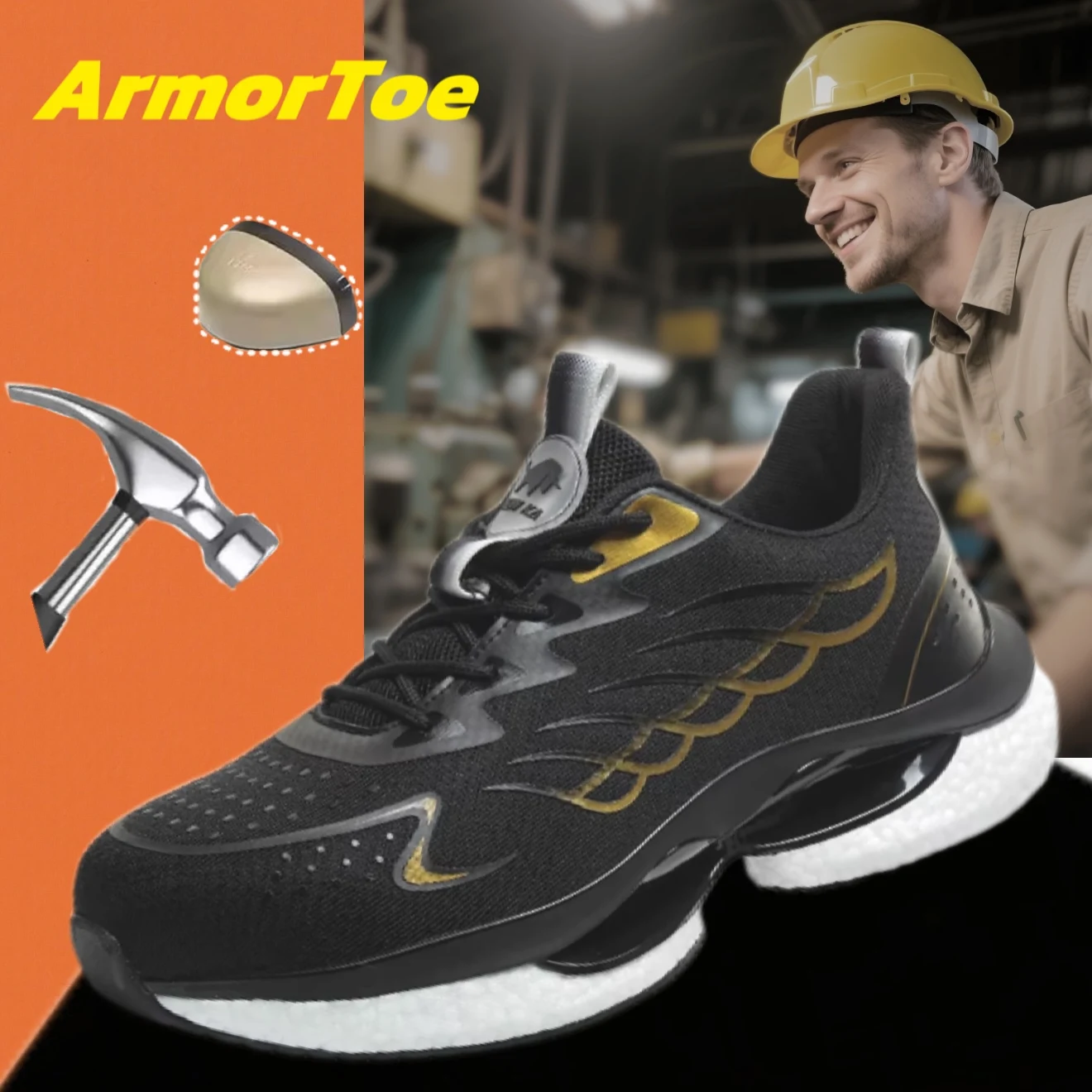 ArmorToe Shock-absorbing Men's Insulated 6KV Safety Shoes Anti-smash Anti-stabbing Wear-resistant Soft Work Shoes #Armor2513
ArmorToe Shock-absorbing Men's Insulated 6KV Safety Shoes Anti-smash Anti-stabbing Wear-resistant Soft Work Shoes #Armor2513
