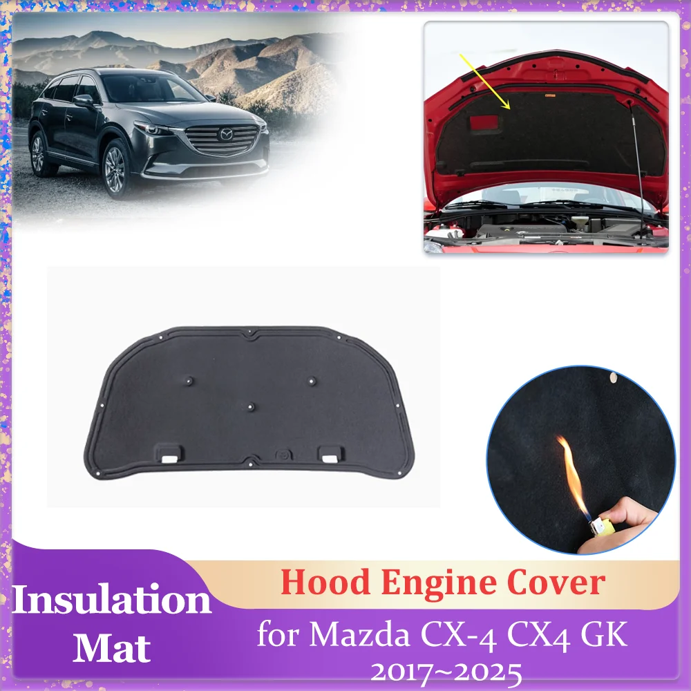 Car Hood Insulation Pad for Mazda CX-4 CX4 GK 2017~2025 2018 2019 2020 Engine Cover Liner Cotton Soundproof Heat Mat Accessories
Car Hood Insulation Pad for Mazda CX-4 CX4 GK 2017~2025 2018 2019 2020 Engine Cover Liner Cotton Soundproof Heat Mat Accessories