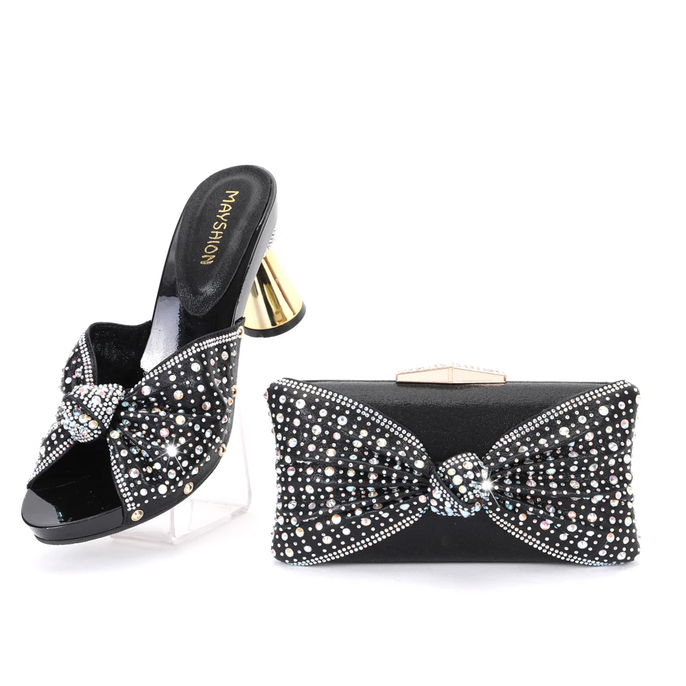 2025 New Fashion Designs Ballroom Shoes Party High Heels Women Shoes And Bag Set Women Casual Summer Slippers With Clutch
2025 New Fashion Designs Ballroom Shoes Party High Heels Women Shoes And Bag Set Women Casual Summer Slippers With Clutch
