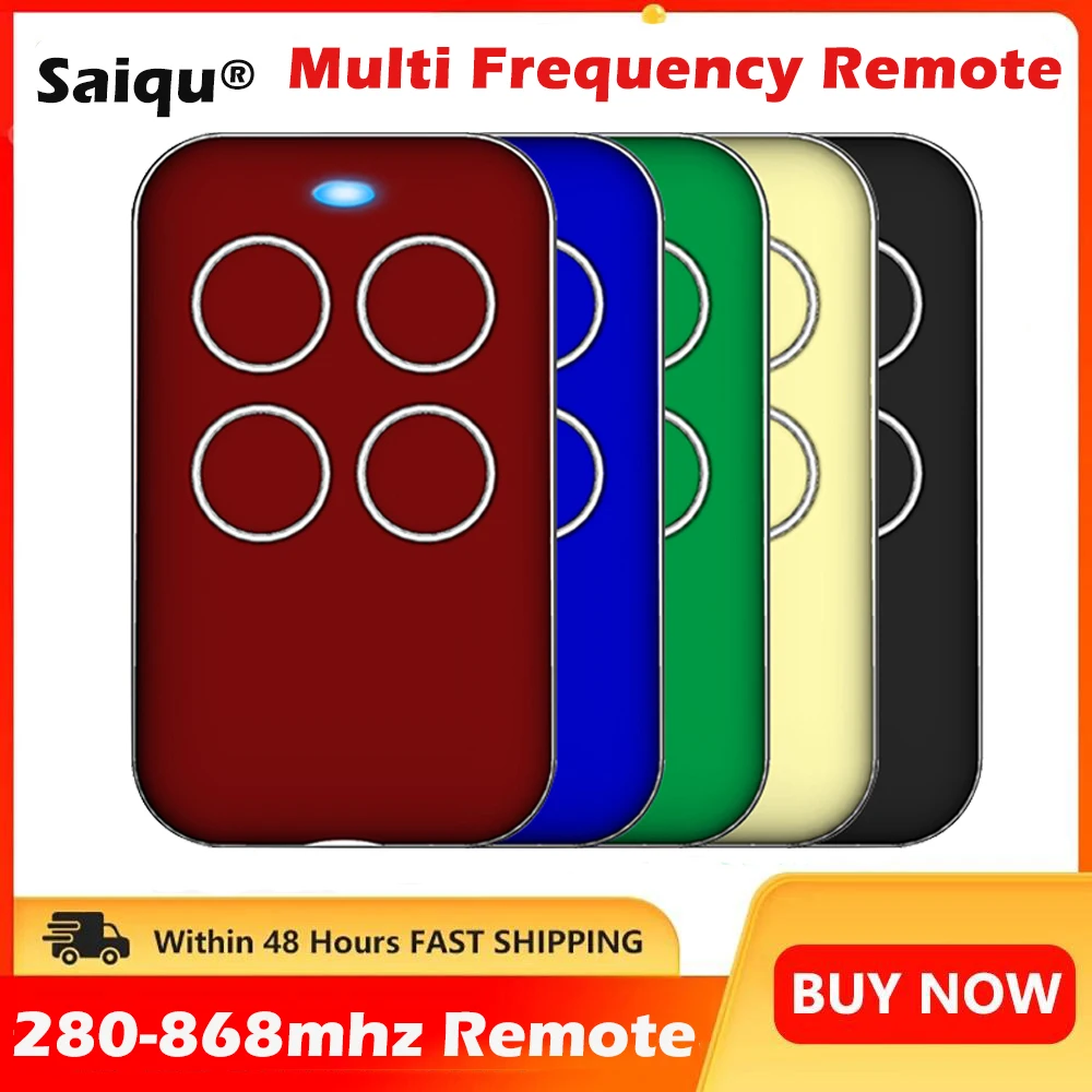 Universal Garage Control 286 to 868 Mhz Gate Remote Control Auto Scan Multi Frequency Copy Brand Rolling code Gate Door Opener
Universal Garage Control 286 to 868 Mhz Gate Remote Control Auto Scan Multi Frequency Copy Brand Rolling code Gate Door Opener