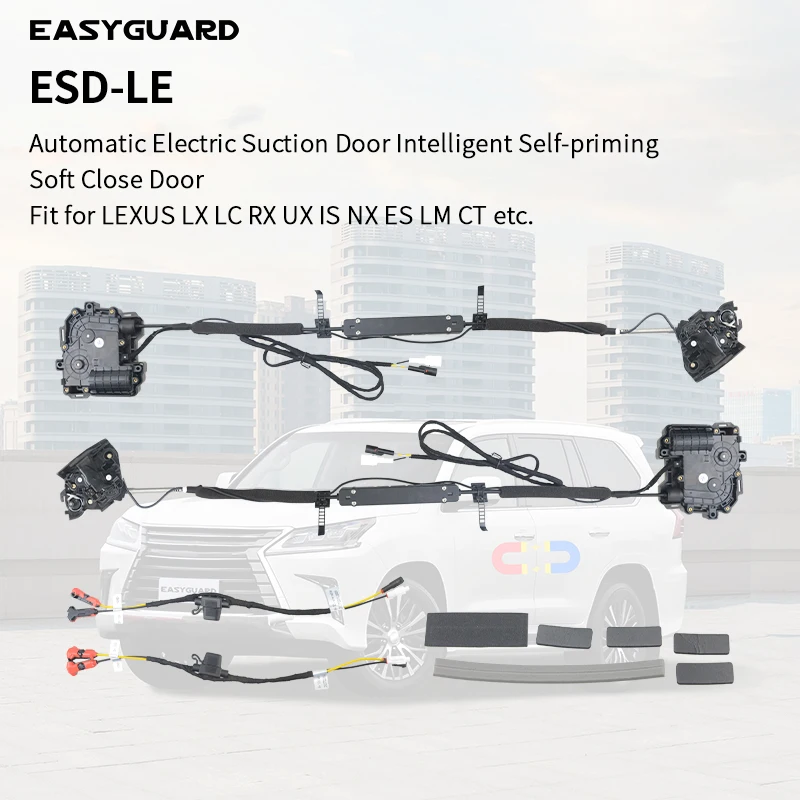 EASYGUARD Automatic Electric Suction Door Intelligent Self-Priming Soft Close Door Fit for LEXUS LX LC RX UX IS NX ES LM CT etc.
EASYGUARD Automatic Electric Suction Door Intelligent Self-Priming Soft Close Door Fit for LEXUS LX LC RX UX IS NX ES LM CT etc.