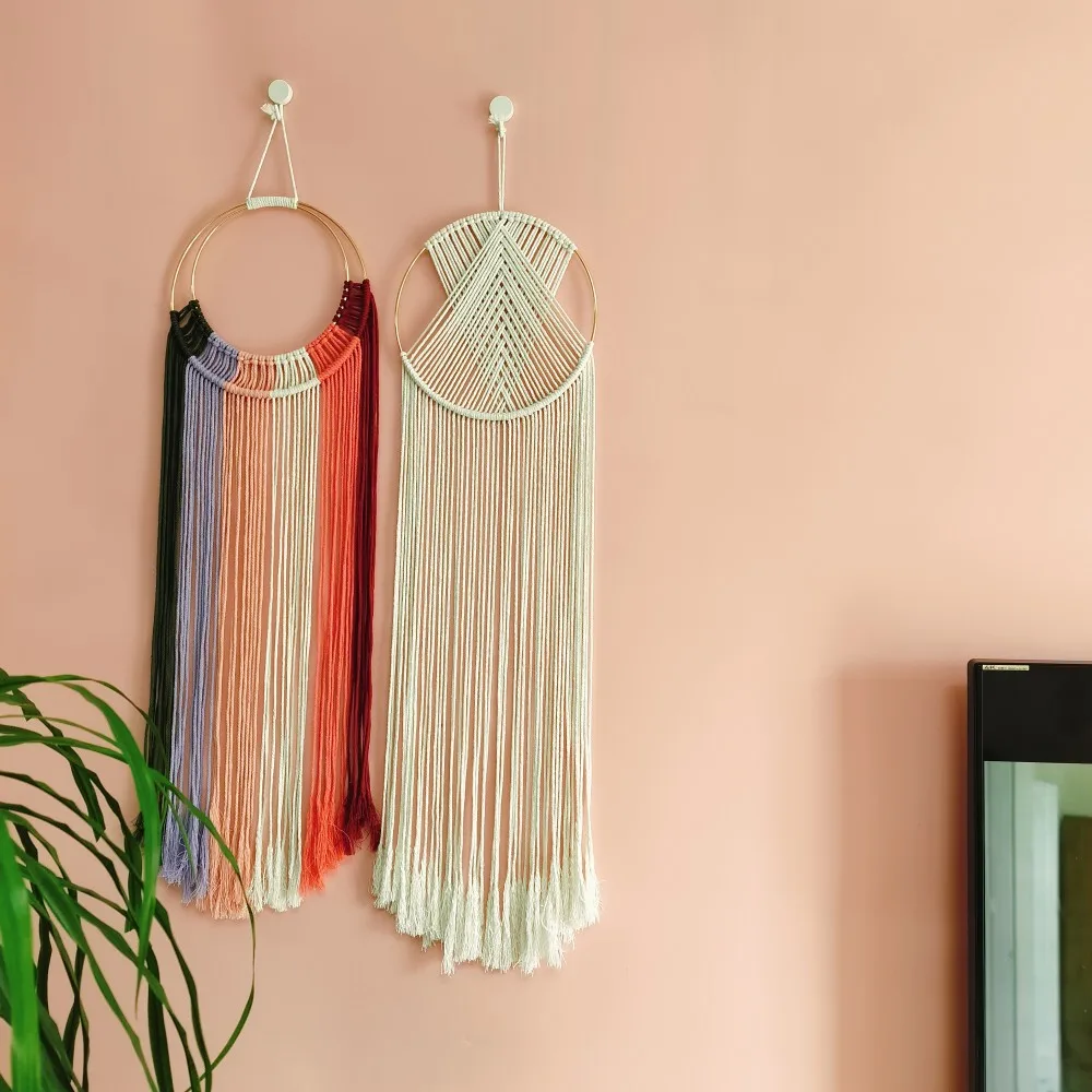 Minimalist Macrame Dream Catcher Set Boho Wall Hanging Decor Macrame Crafts Farmhouse Nursery Bedroom Patio Kitchen Decorations
Minimalist Macrame Dream Catcher Set Boho Wall Hanging Decor Macrame Crafts Farmhouse Nursery Bedroom Patio Kitchen Decorations