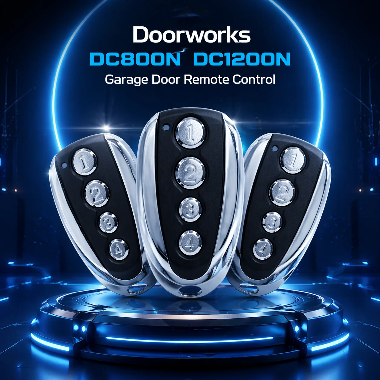 3pcs Doorworks Compatible with DC800N DC1200N New Clone Remote Garage Door Opener Handheld Transmitter
3pcs Doorworks Compatible with DC800N DC1200N New Clone Remote Garage Door Opener Handheld Transmitter