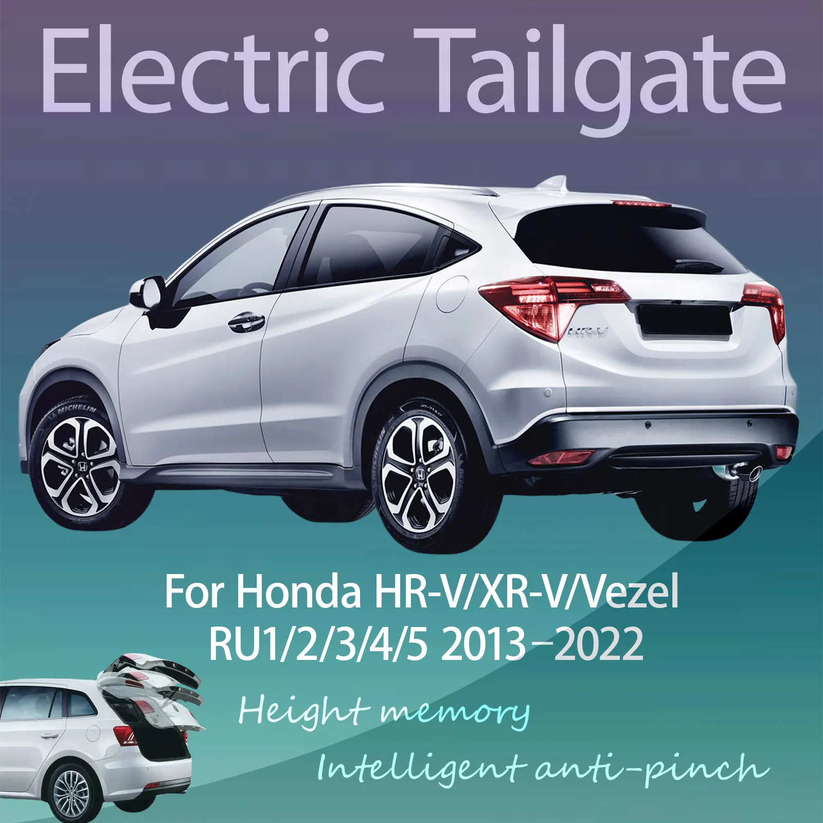 For Honda HR-V/XR-V/Vezel RU1/2/3/4/5 2013–2022 Automatic lifting Intelligent Anti-pinch Refitting of Electric Tailgate
For Honda HR-V/XR-V/Vezel RU1/2/3/4/5 2013–2022 Automatic lifting Intelligent Anti-pinch Refitting of Electric Tailgate