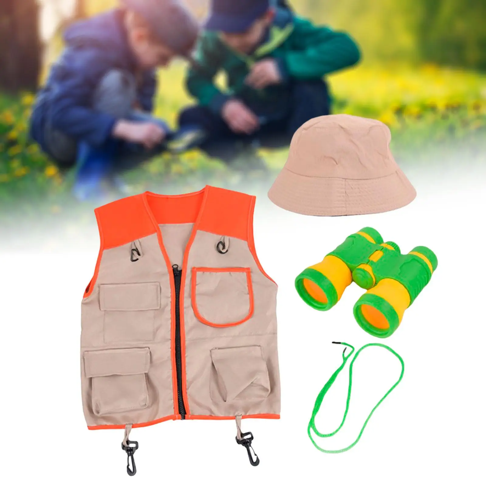 Детский комплект исследователя, бинокль, грузовой жилет и шляпа, костюм для кемпинга, ролевые игры, научная развивающая игрушка для мальчиков и девочек
Детский комплект исследователя, бинокль, грузовой жилет и шляпа, костюм для кемпинга, ролевые игры, научная развивающая игрушка для мальчиков и девочек