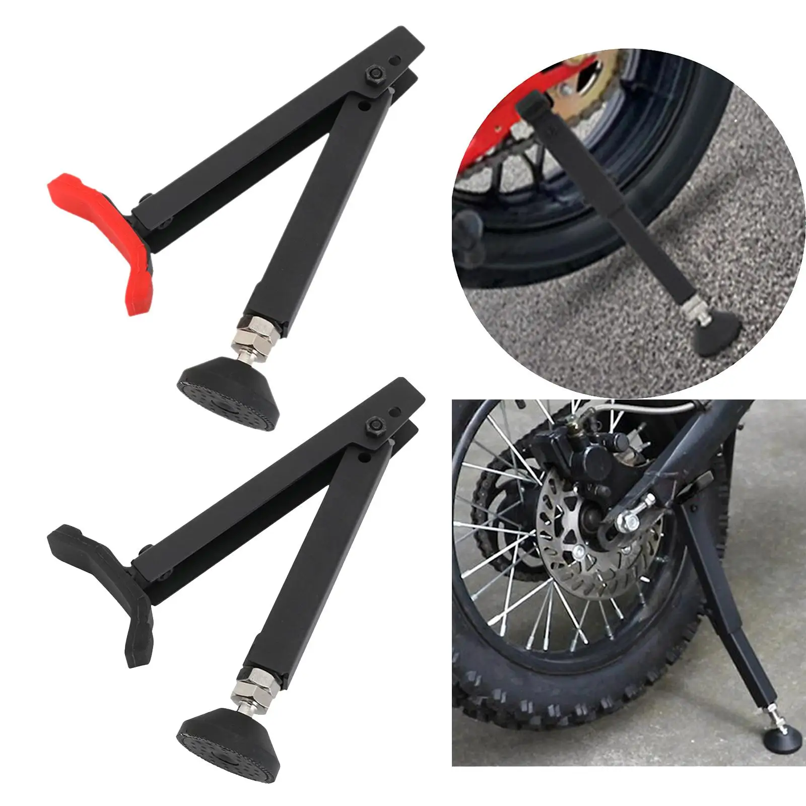 Universal Motorcycle Wheel Stand Portable Handle Single Sided Paddock Stand Front Rear Support Foldable Tire Repairing Tool Lift
Universal Motorcycle Wheel Stand Portable Handle Single Sided Paddock Stand Front Rear Support Foldable Tire Repairing Tool Lift