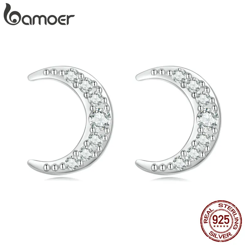 Bamoer 100% 925 Sterling Silver Crescent Moon Earrings for Women Stylish Rings Matching Girlfriend Birthday Gifts Fine Jewelry
Bamoer 100% 925 Sterling Silver Crescent Moon Earrings for Women Stylish Rings Matching Girlfriend Birthday Gifts Fine Jewelry