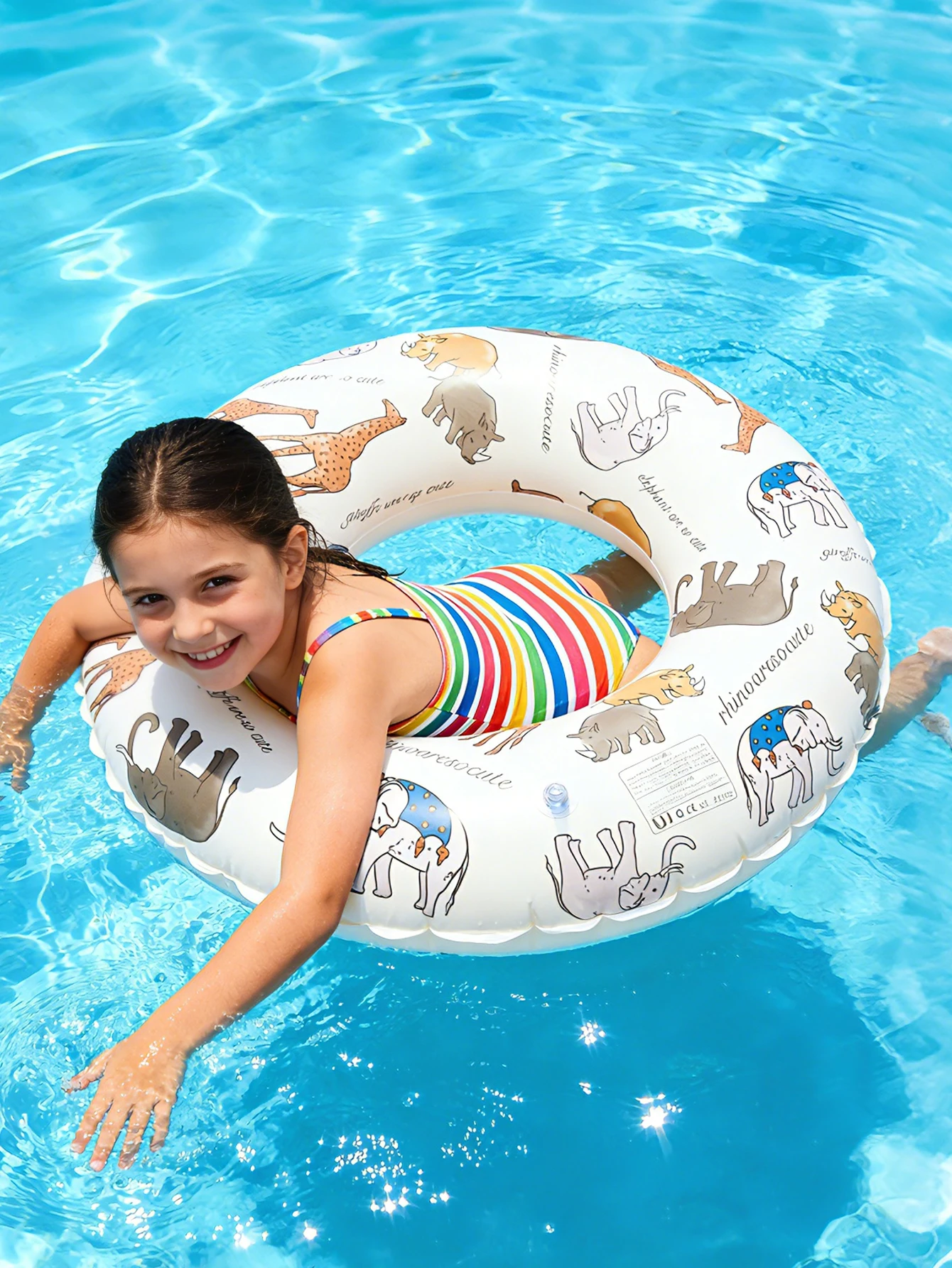 1PC Animal Kingdom Inflatable Swim Rings: Swim rings featuring cute animals, perfect as floating toys for beach parties
1PC Animal Kingdom Inflatable Swim Rings: Swim rings featuring cute animals, perfect as floating toys for beach parties