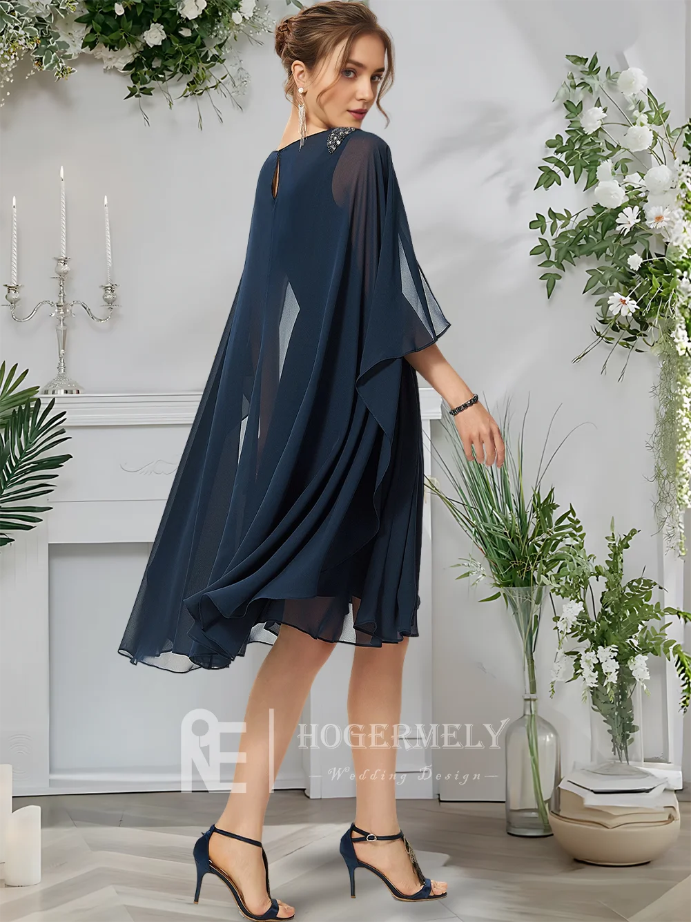 HB Women Dark Navy Cocktail Dresses For Women 2025 A-Line V-Neck Chiffon Prom Dress Knee-Length Birthday Party Guest Dress
HB Women Dark Navy Cocktail Dresses For Women 2025 A-Line V-Neck Chiffon Prom Dress Knee-Length Birthday Party Guest Dress